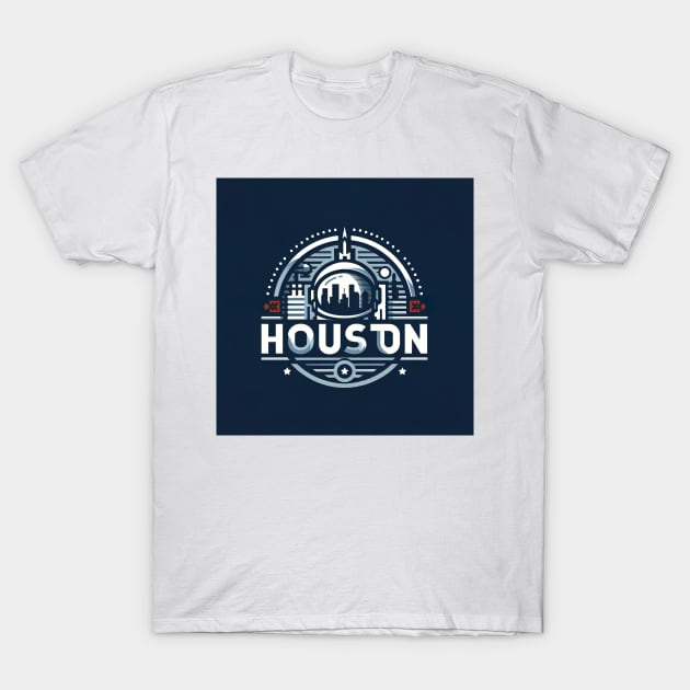 Houston City Logo T-Shirt by unrealartwork